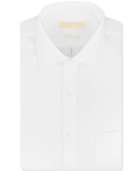 michael michael kors men's classic-fit non-iron twill dress shirt|Michael Kors Mens Classic Fit Non Iron Dress Shirt .